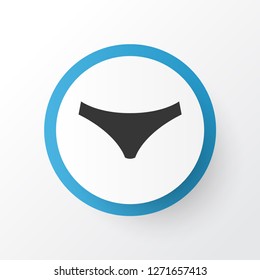 Knickers icon symbol. Premium quality isolated panties element in trendy style.