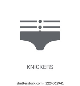 Knickers icon. Trendy Knickers logo concept on white background from Clothes collection. Suitable for use on web apps, mobile apps and print media.