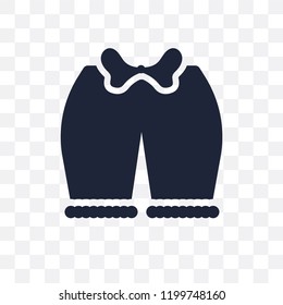 Knickers transparent icon. Knickers symbol design from Clothes collection. Simple element vector illustration on transparent background.