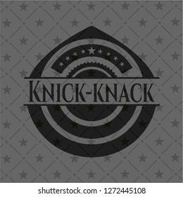 Knick-knack dark emblem. Retro