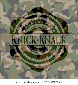Knick-knack on camo pattern