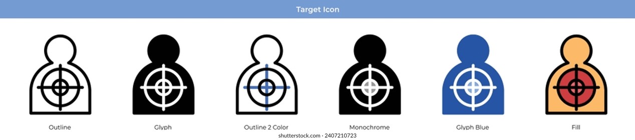 Knife Army Icon Set Vektor