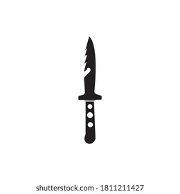 Logo de vector del ejército de Knife y símbolo