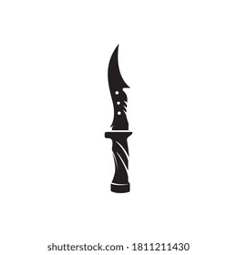Knife army vector logo and symbol