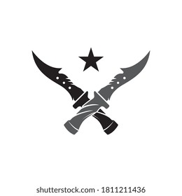 Logo und Symbol der Kniffe-Armee
