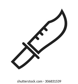 Knife, army, weapon icon vector image. Can also be used for military. Suitable for use on web apps, mobile apps and print media.