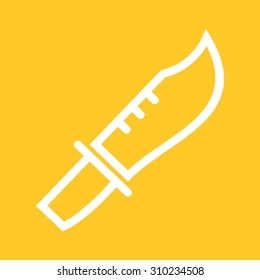 Knife, army, weapon icon vector image. Can also be used for military. Suitable for use on web apps, mobile apps and print media.