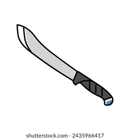 cuchillo carnicero color icono vector. cuchillo carnicero signo. símbolo aislado ilustración