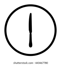 knife  - black vector icon