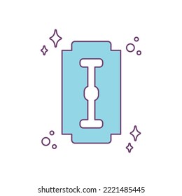 knife blade icon vector image on a white background