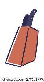 Knife block and single