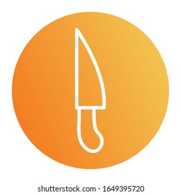 knife block style icon design, Cook kitchen Eat food restaurant home menu dinner lunch cooking and meal theme Vector illustration