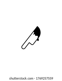 knife with blood icon,vector best flat icon.