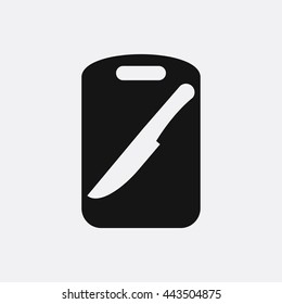 Knife and board Icon
