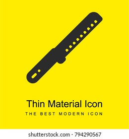 Knife bright yellow material minimal icon or logo design