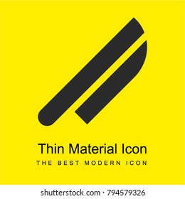 Knife bright yellow material minimal icon or logo design