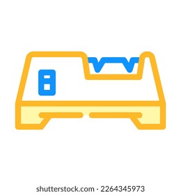 knife butcher sharpener color icon vector. knife butcher sharpener sign. isolated symbol illustration