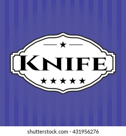 Knife card with nice design