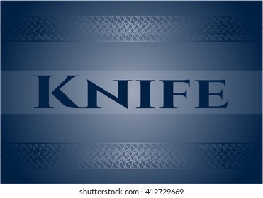 Knife card, poster or banner