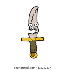 personaje de caricatura de cuchillo