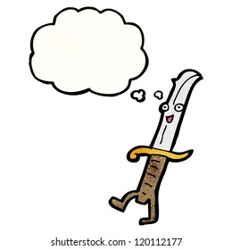 knife cartoon character