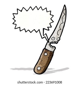 knife cartoon character