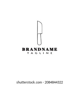 knife cartoon logo icon design template black modern isolated vector
