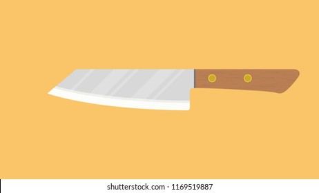 Knife Cartoon Vector. Knife Symbol. Logo Design.