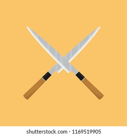 knife cartoon vector. knife symbol. logo design.