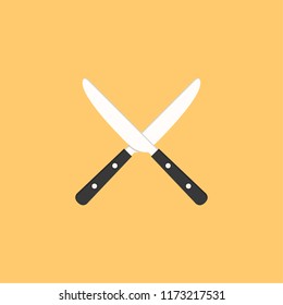 knife cartoon vector. symbol. logo.