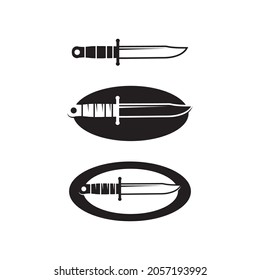 knife and Chef kitchen icon vector Cutlery Kitchen utensils symbol for cooking design logo