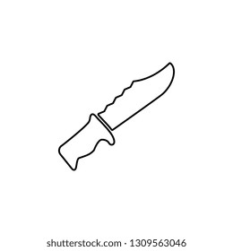 knife, chopper icon. Simple thin line, outline vector of Ban icons for UI and UX, website or mobile application