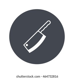 Knife chopper vector. Icon for web and mobile application. Flat design style.