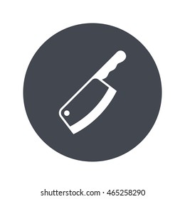 Knife chopper vector. Icon for web and mobile application. Flat design style.