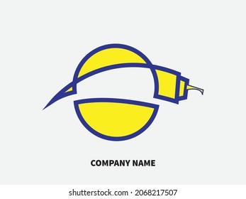 Knife with Circle Logo EPS