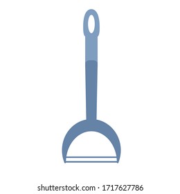 Knife for cleaning of vegetables isolated on a white background. Vector illustration in flat style. Kitchen utensils.