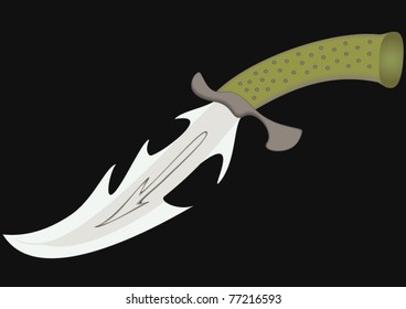 Knife a cold steel, file EPS.8 illustration.