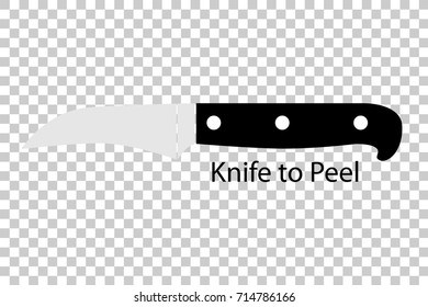 Knife for Cooking, at Transparent Effect Background