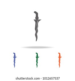 Knife Cris  icon . Elements of Military multi colored icons. Premium quality graphic design icon. Simple icon for websites, web design, mobile app, info graphics on white background