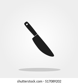 Knife cute icon in trendy flat style isolated on color background. Kitchenware symbol for your design, logo, UI. Vector illustration, EPS10.