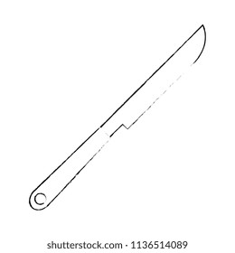 knife cutlery isolated icon