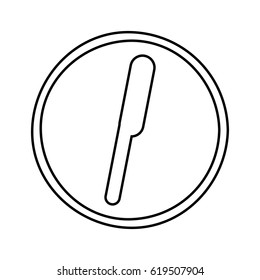 knife cutlery isolated icon