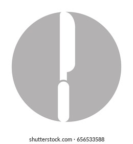 knife cutlery isolated icon
