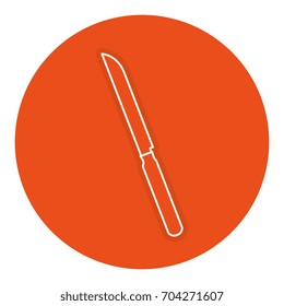knife cutlery isolated icon