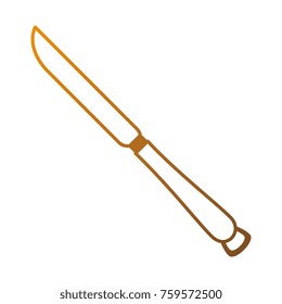 knife cutlery isolated icon