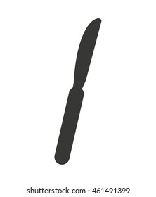 knife cutlery silhouette icon vector isolated graphic