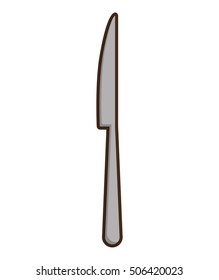 knife cutlery tool isolated icon vector illustration design