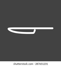 Knife, cutter, kitchenwaare icon vector image. Can also be used for eatables, food and drinks. Suitable for use on web apps, mobile apps and print media