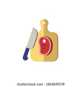 Knife And Cutting Board icon. Simple element from grill and barbecue collection. Creative Knife And Cutting Board icon for web design, templates, infographics and more