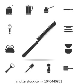 knife for cutting bread icon. Detailed set icons of Media element icon. Premium quality graphic design. One of the collection icons for websites, web design, mobile app on white background